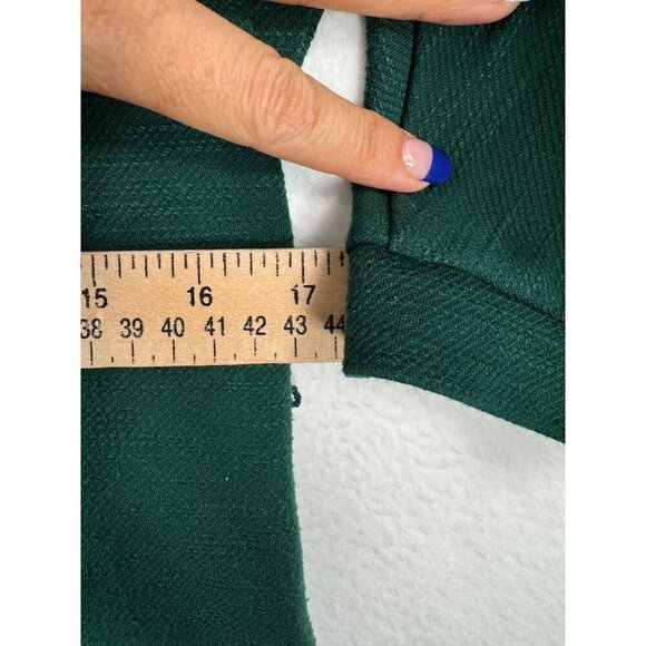 Anthropologie Sutton Pont knit v neck jumpsuit Hunter Green sz L - Picture 6 of 10